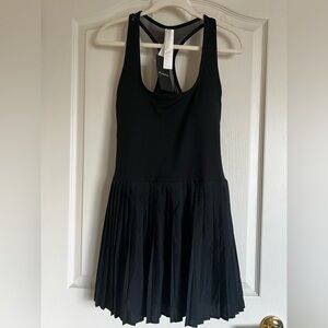 Fabletics Black Hot Shot Pleated  Ultra Mini Dress